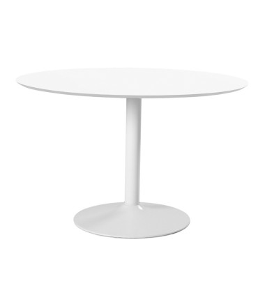 Обеденный стол IBIZA D110x74см, белый
