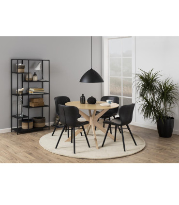 Обеденный стол DUNCAN D105xH75см, светлый дуб