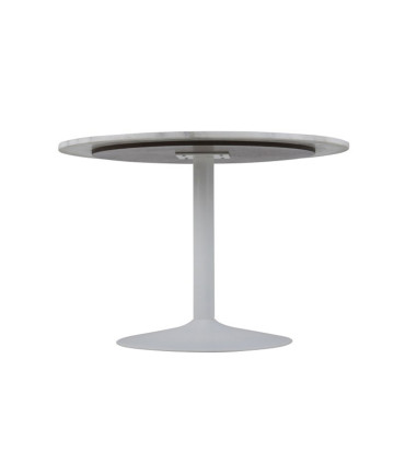 Söögilaud TARIFA D110xH75cm, lauaplaat: marmor, värvus: valge, jalg: pulbervärvitud, värvus: matt valge