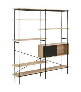 Riiul ANGUS 3/5-ne, 172x27xH188cm, tamm