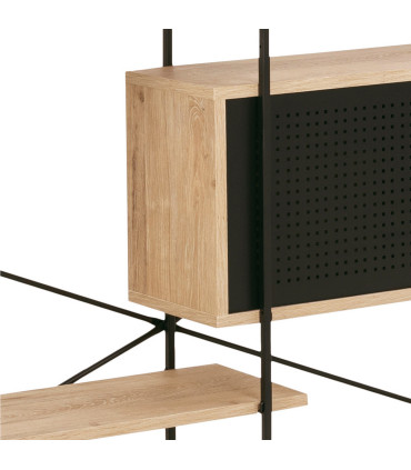 Книжный шкаф ANGUS 3/5-ne, 172x27xH188см, дуб дикий