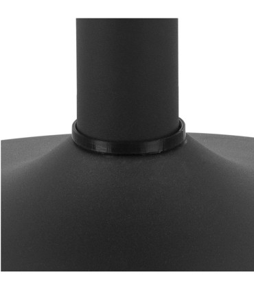 Baarilaud IBIZA D60xH105cm, lauaplaat: spoonitud MDF, värv: must saar, jalg: must matt metall