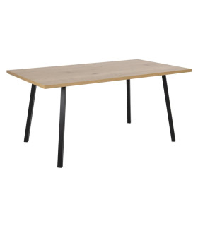 Söögilaud CENNY 160x90xH75cm, tamm, materjal: melamiin, jalad: pulbervärvitud