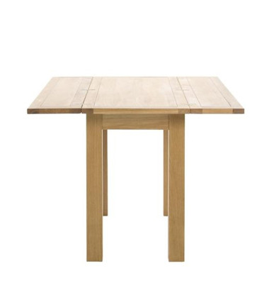 Обеденный стол KENLEY 100x45/90xH75см, складной, столешница и ножки: покрыты дубовым шпоном, обработка: промасленный