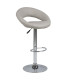 Барный стул PLUMP 56x50xH100см, сиденье и спинка: кожзаменитель, цвет: taupe, ножка: хромированная