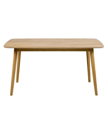 Söögilaud NAGANO 150x80xH75,5cm, lauaplaat: puit / tammespoon, jalad: täispuit, viimistlus: õlitatud