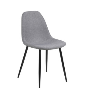 Tool WILMA 44,5x56xH84cm, iste/seljatugi: kangas, värvus: helehall, jalad: metall