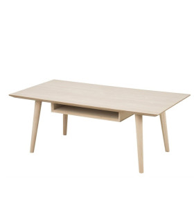 Придиванный столик CENTURY 115x60xH42см, с ящиком, материал: мебельная доска дубовым шпоном, обработка: промасленный