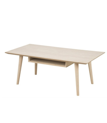 Diivanilaud CENTURY 115x60xH42cm, sahtliga, materjal: tammespooniga mööbliplaat, viimistlus: õlitatud valge pigmendiga