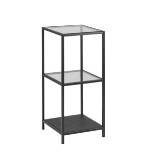 Riiul SEAFORD 35x37xH82,5cm, klaas, metall