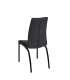 Стул ASAMA 43,5x57xH95см, сиденье/спинка: кожзаменитель, цвет: чёрный, ножки: металл, цвет: чёрный