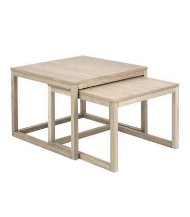 Diivanilauad 2tk CORNUS 61,5x61,5xH44cm, 70x70xH50cm, tamm