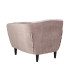 Кресло RIA 83x97xH79см, материал покрытия: ткань, цвет: старо-розовый, ножки: каучуковое дерево, цвет: чёрный
