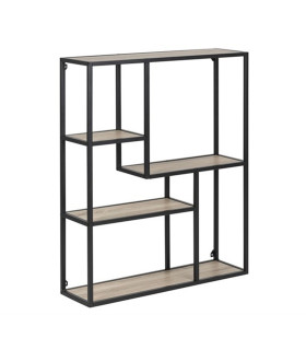 Настенная полка SEAFORD 75x20xH91см, дуб сонома