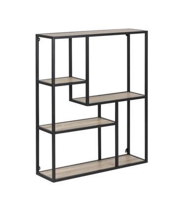 Seinariiul SEAFORD 75x20xH91cm, sonoma tamm, mööbliplaat, metall