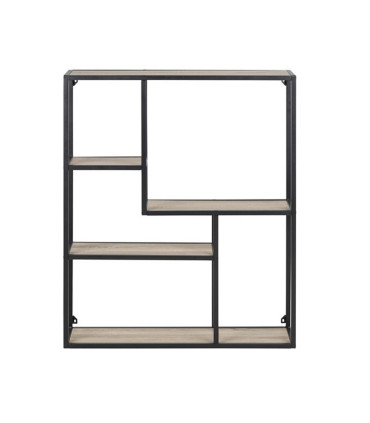 Seinariiul SEAFORD 75x20xH91cm, sonoma tamm, mööbliplaat, metall