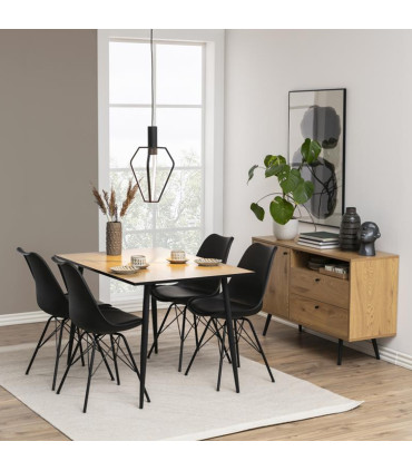 Стул ERIS, черный ПУ