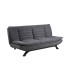 Диван-кровать FAITH темно-серый/черный