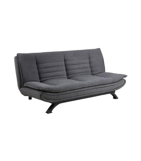 Diivanvoodi FAITH tumehall/must, 196x98xH91cm