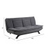 Диван-кровать FAITH темно-серый/черный