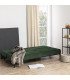 Диван-кровать PERUGIA 198x95x87см, материал: ткань, цвет: лесной-зелёный, ножки: чёрный металл