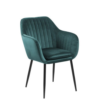 Tool EMILIA 57x59xH83cm, iste ja seljatugi: kangas, värvus: sinakasroheline, jalad: must metall