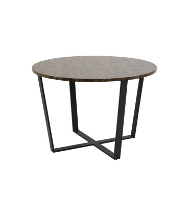 Söögilaud AMBLE D110x75cm, pruun, melamiin, metall