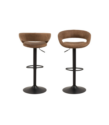 Baaritool GRACE helepruun/must, 54,5x48,5xH104cm