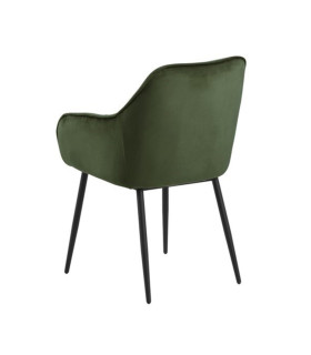 Tool BROOKE 55x58xH83cm, iste/seljatugi: samet kangas, värvus: metsaroheline, jalad: must metall