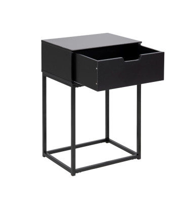 Öökapp MITRA 40x30xH61,5cm, must/metall, MDF, metall