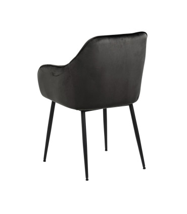 Tool BROOKE 55x58xH83cm, iste/seljatugi: samet kangas, värvus: hallikas pruun, jalad: must metall