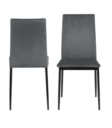 Обеденный стул DEMINA, 53x43,5x92см, ткань: тёмно-серый 40