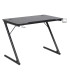 Kirjutuslaud TROOPER 100x60xH75cm, must, MDF, metall
