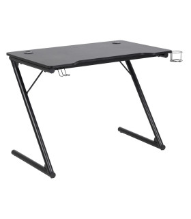 Kirjutuslaud TROOPER 100x60xH75cm, must, MDF, metall