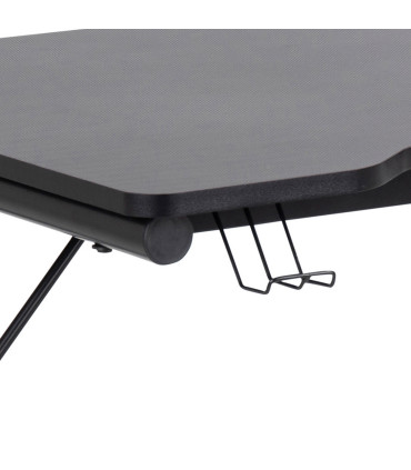 Kirjutuslaud TROOPER 100x60xH75cm, must, MDF, metall