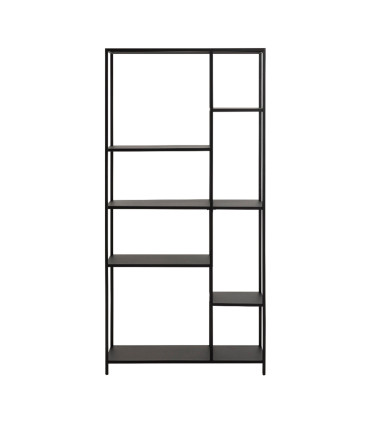 Riiul NEWCASTLE 79,5x30xH165cm, must