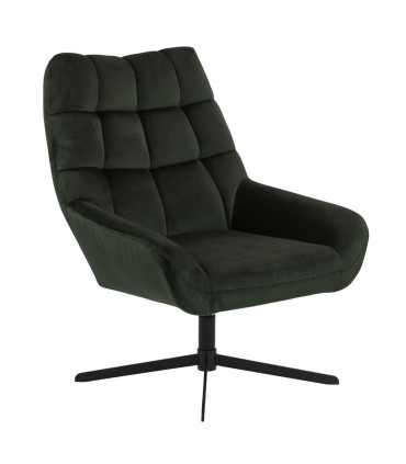Стул вращающийся PARIS, тёмно-зелёный, основание вращающегося стула: чёрное