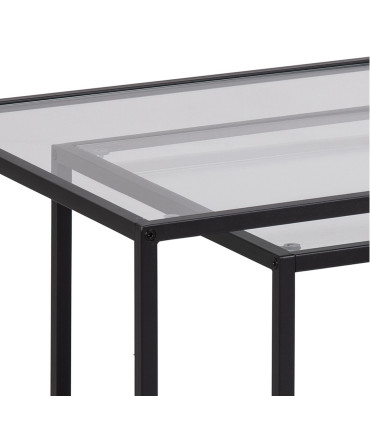 Diivanilauad 2tk SEAFORD 55x55x50cm, 90x50x45cm, klaas