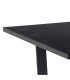Обеденный стол AMBLE 160x90xH74см, черный мрамор