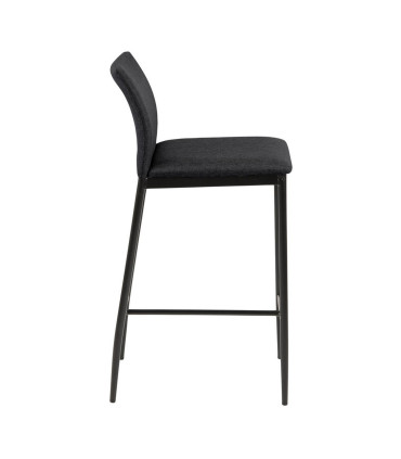 Baaritool DEMINA 41x48,5xH90cm, tumehall, materjal: 100% polüesterkangas, metall