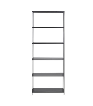 Riiul NEWCASTLE 69,5x30xH185cm, must