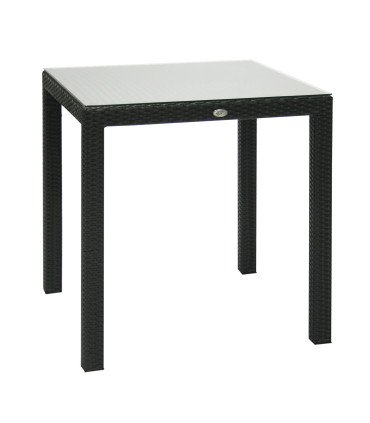 Садовая мебель WICKER стол и 2 стула, чёрный