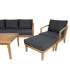 Комплект садовой мебели MALDIVE стол, диван, 2 стула, тахта