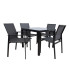 Комплект садовой мебели AMALFI стол и 4 стула (14533), серый