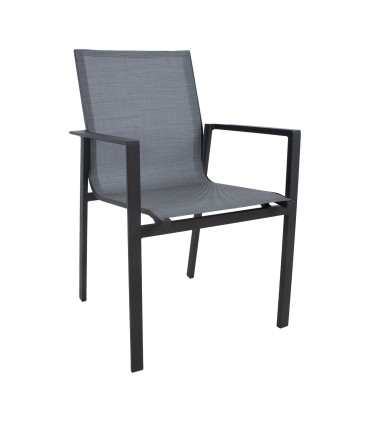 Комплект садовой мебели AMALFI стол и 4 стула (14533), серый