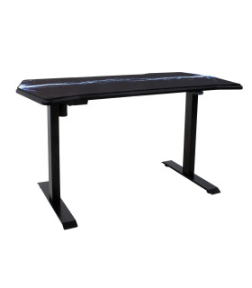 Mängurilaud GAMER 1-mootoriga 140x70cm, hiirematiga, must, puitlaastplaat