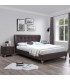 Кровать VICTORIA с матрасом HARMONY DUO (86744) 160x200см, обивка из мебельного текстиля, цвет: коричневый