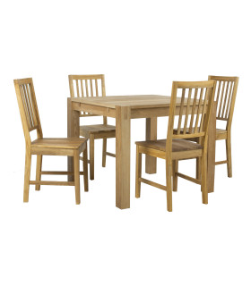 Обеденный комплект CHICAGO NEW с 4 стульями (19954), дуб