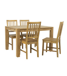 Обеденный комплект CHICAGO NEW с 4 стульями (19954), дуб