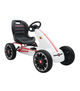 Pedaalidega kartauto ABARTH-WHITE